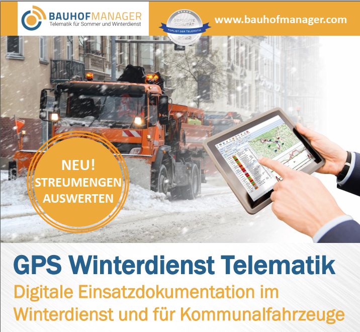 Folder Bauhofmanager Telematik GPS zum Download